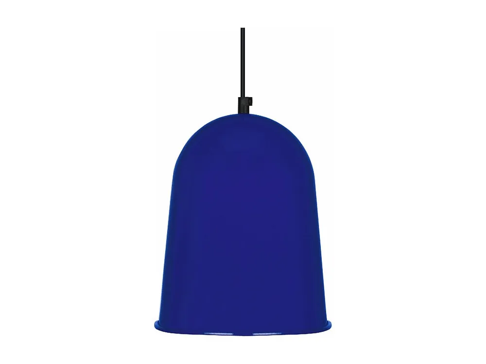 Suspensão TOSEL BALLE ROULÉ metal cúpula azul D21 x H84 cm