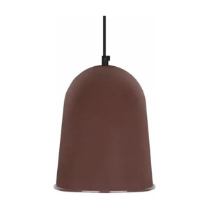 Suspensão TOSEL BALLE ROULÉ metal cúpula castanho D21 x H84 cm
