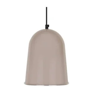 Suspensão TOSEL BALLE ROULÉ metal cúpula taupe D21 x H84 cm