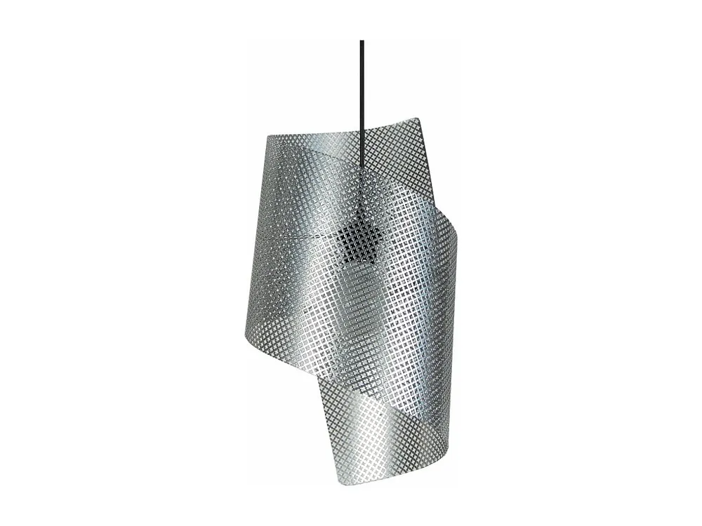 Suspensão TOSEL BOUCLE LACY metal geométrico cinza D25 x H110 cm