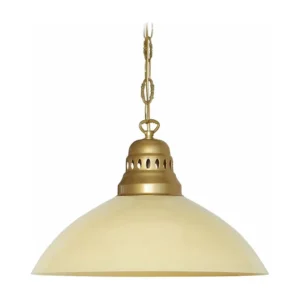 Suspensão TOSEL CLASSIQUE DIVY vidro cúpula bege D38 x H88 cm