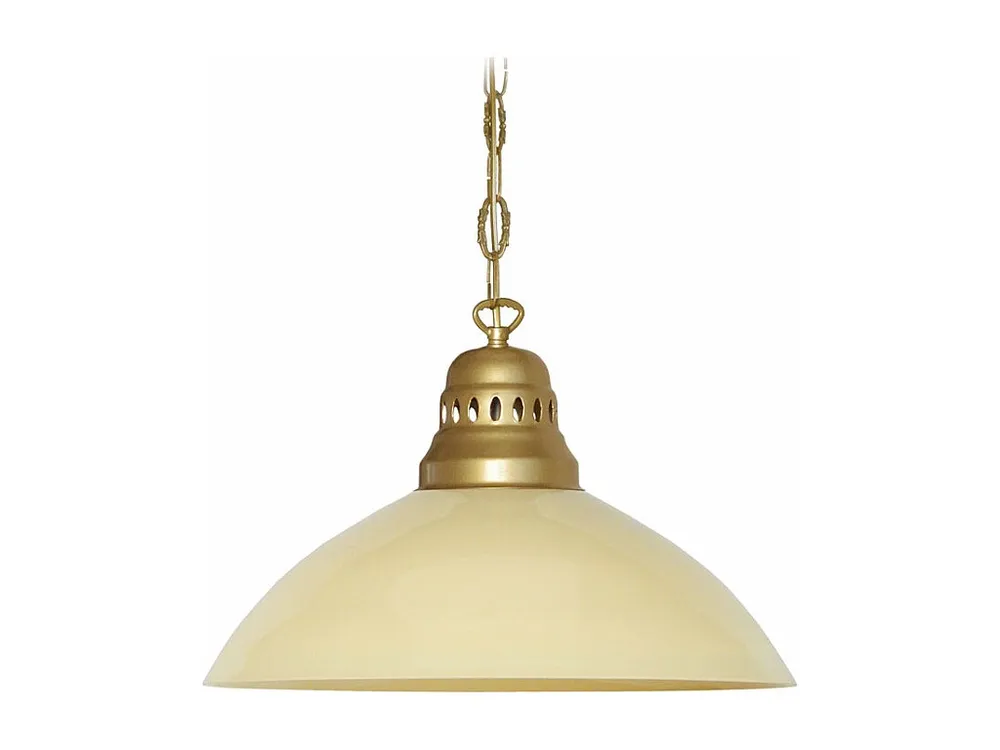 Suspensão TOSEL CLASSIQUE DIVY vidro cúpula bege D38 x H88 cm