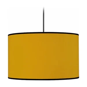 Suspensão TOSEL COCHIN C tecido cilindro âmbar D40 x H106 cm
