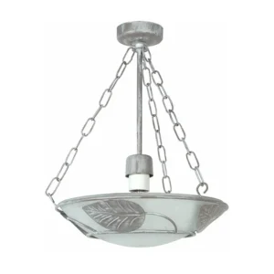 Suspensão TOSEL EGLANTINE metal cúpula amarelo D30 x H110 cm
