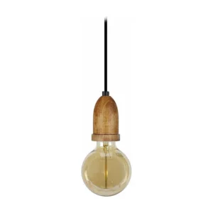 Suspensão TOSEL LI lâmpada decorativa cônico amarelo natural D9,5 x H80 cm