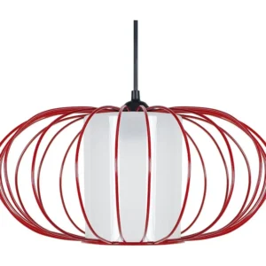 Suspensão TOSEL OITA vidro globo Branco marfim D35 x H77 cm