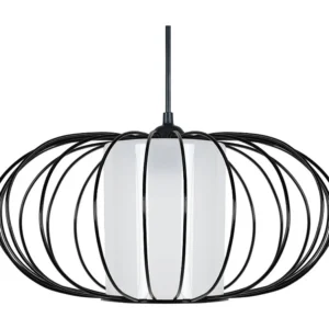 Suspensão TOSEL OITA vidro globo taupe D35 x H77 cm