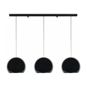 Suspensão TOSEL PALLA vidro tigela azul D18 x H75 cm