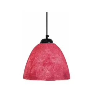 Suspensão TOSEL PIREO vidro cúpula roxo D13 x H80 cm
