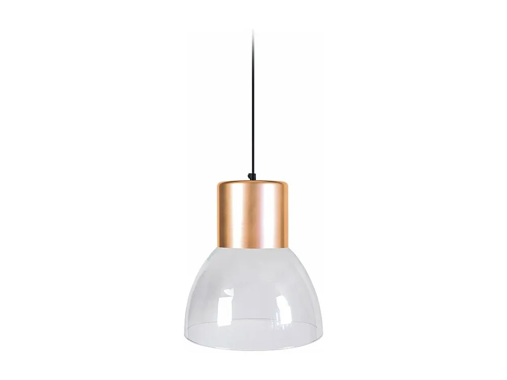 Suspensão TOSEL SETA vidro cúpula roxo D30 x H92 cm