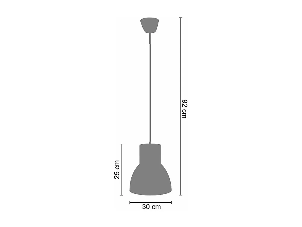 Suspensão TOSEL SETA vidro cúpula roxo D30 x H92 cm