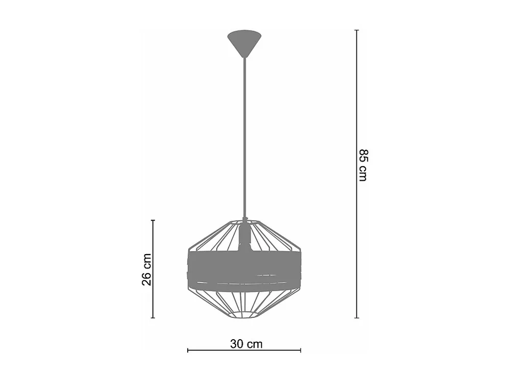 Suspensão TOSEL TRESSÉ BHAMO B metal e madeira globo Madeira de faia D36 x H90 cm