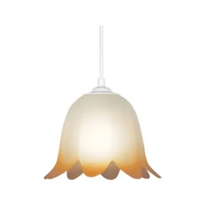 Suspensão TOSEL VALENCIA metal cônico castanho D32 x H75 cm