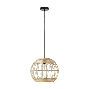 Luminária de teto Kaede de vime natural, diâmetro 39 cm. VS Venta-stock