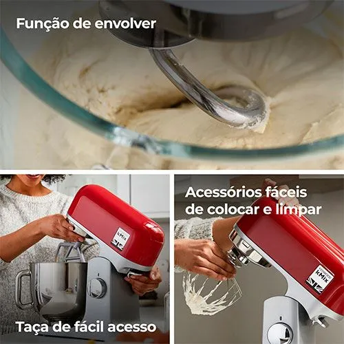 Robot de Cozinha Kenwood kMix KMX750RD para Chefs Amadores