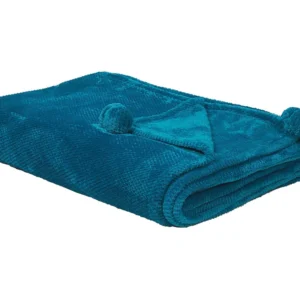 Blanket SAITLER 150 x 200 cm Azul-turquesa