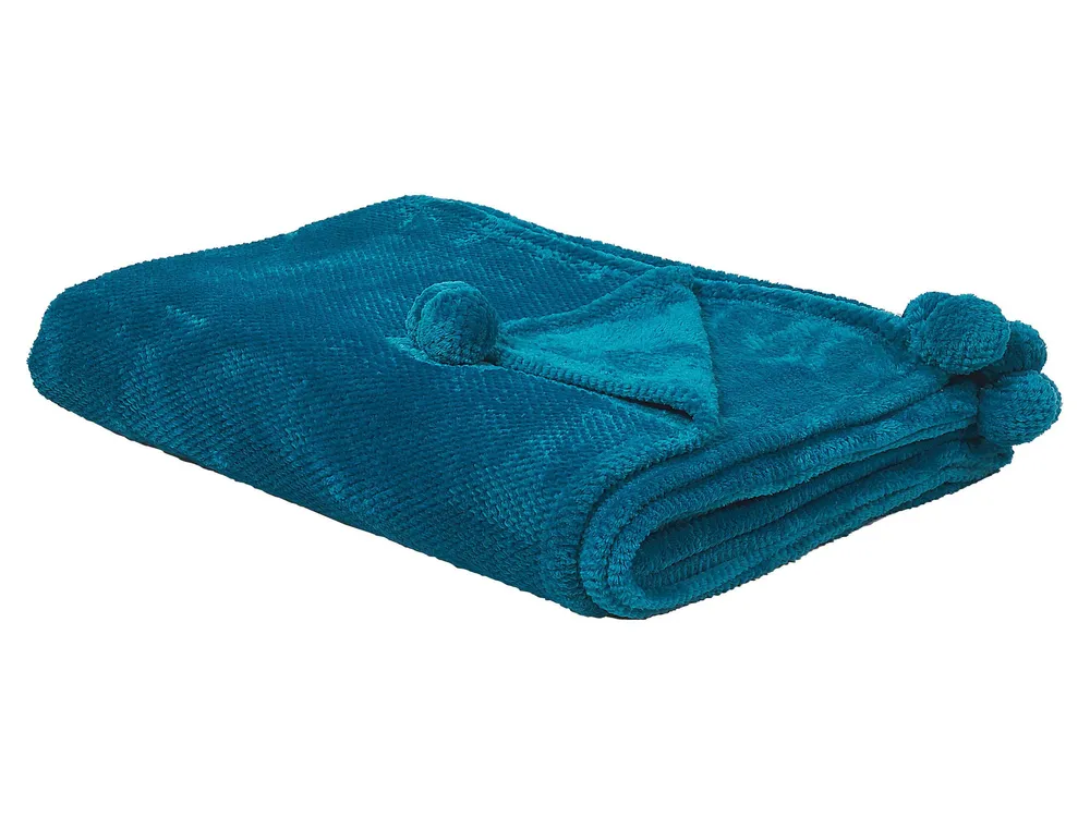 Blanket SAITLER 150 x 200 cm Azul-turquesa