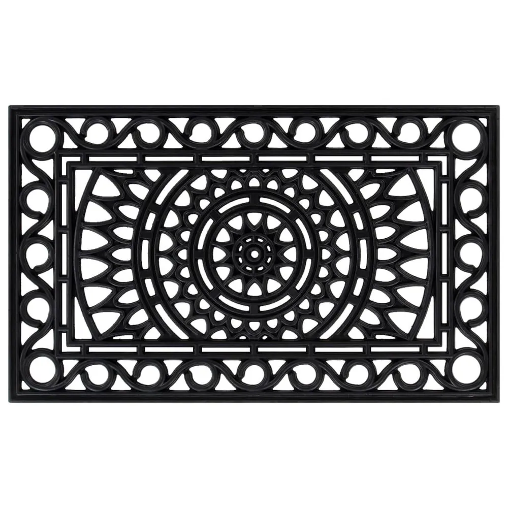 Capacho Personalizado Tapete de porta retangular 45x75 cm borracha