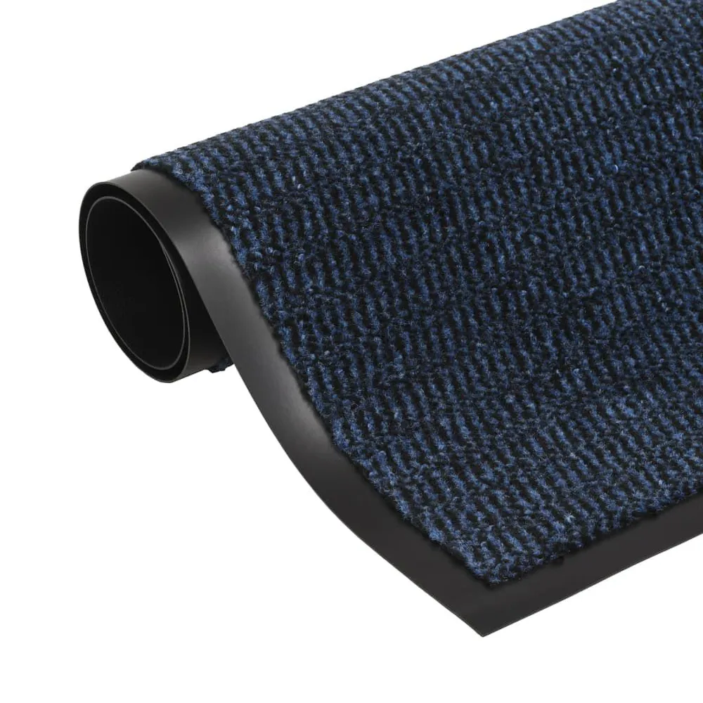Tapete controlo de pó retangular tufado 40x60 cm azul vidaXL