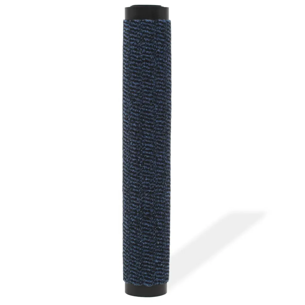 Tapete controlo de pó retangular tufado 40x60 cm azul vidaXL