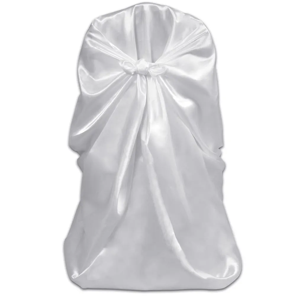 Capa de cadeira para casamento, banquete, em branco, 6 peças vidaXL
