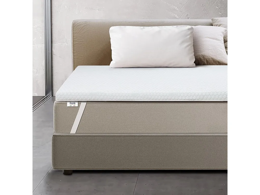 Capa Elástica para Cama Capa de colchão duplo em espuma viscoelástica | Protectores de colchão 6 cm | Capa de colchão amov...