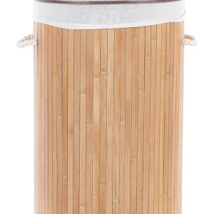 Elemento Cerimonial Cesto em madeira clara de bambu 60 cm SANNAR