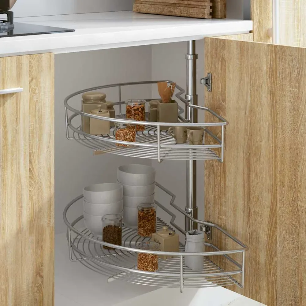 Unidade cestos para cozinha 2 pcs 180 graus 85x44x80 cm | Fácil Montagem