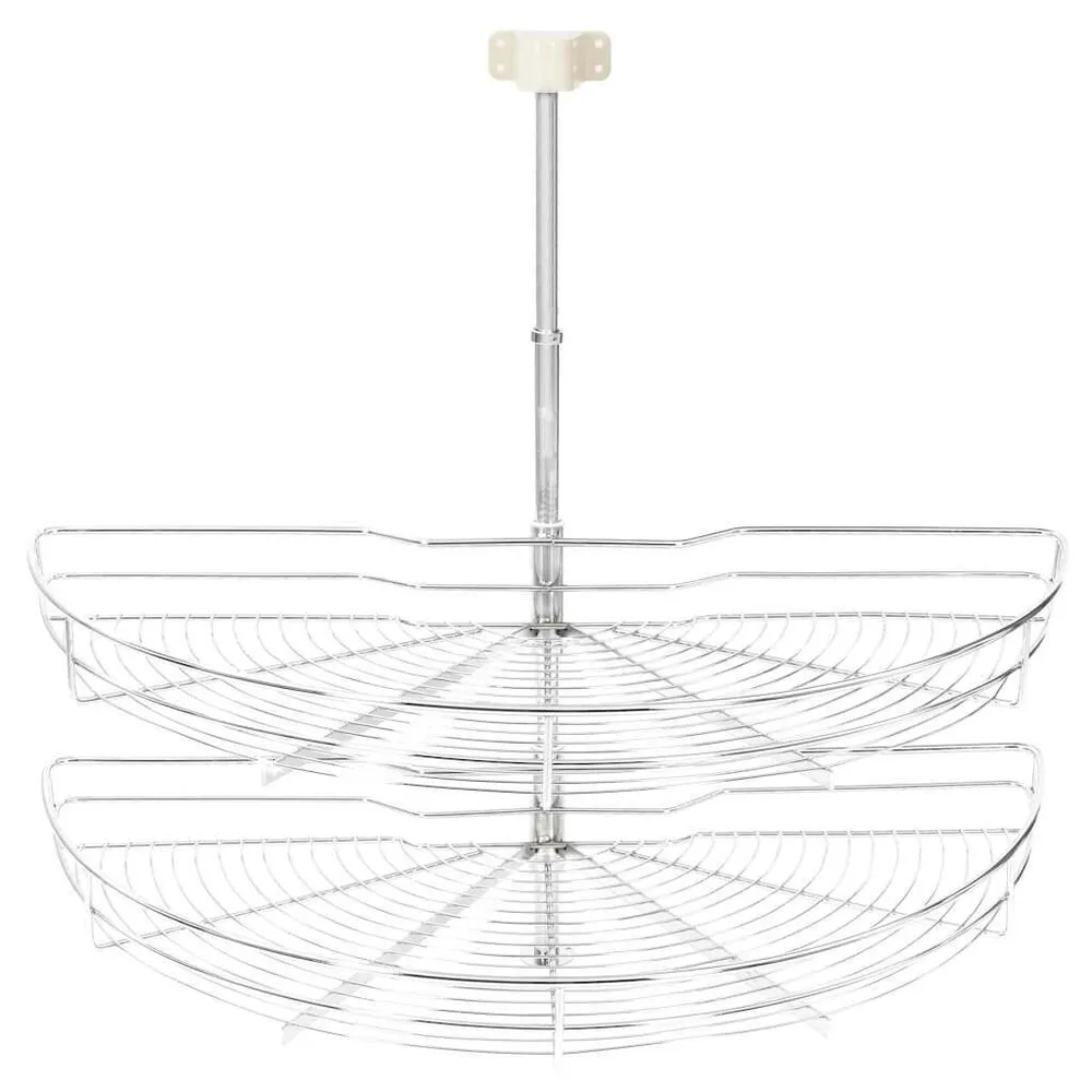 Unidade cestos para cozinha 2 pcs 180 graus 85x44x80 cm | Fácil Montagem