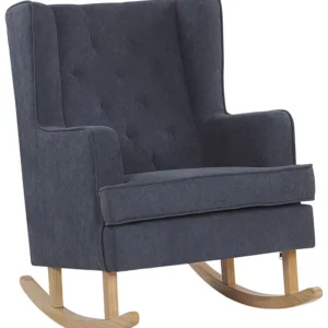 Rocking Chair TRONDHEIM Fabric Dark Grey
