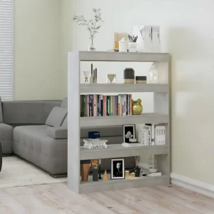 Almofada Decorativa Estante/divisória 100x30x135 cm cor cinzento cimento