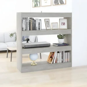 Caixa Decorativa de Estante/divisória 100x30x103 cm cor cinzento cimento