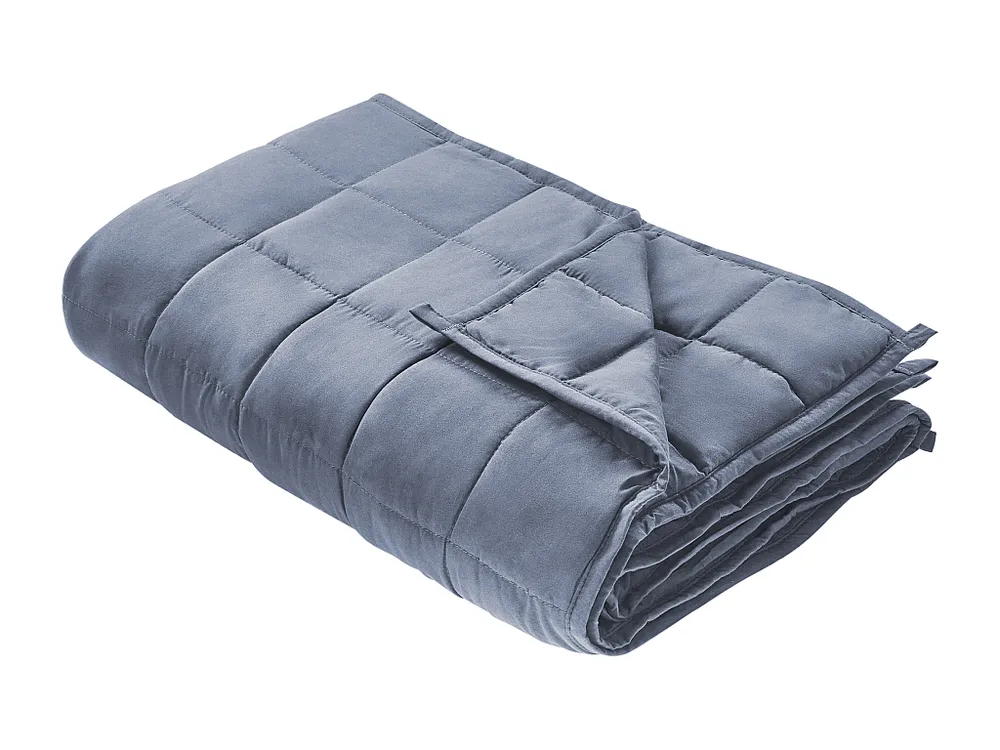Cobertor pesado 7 kg azul 120 x 180 cm NEREID Beliani