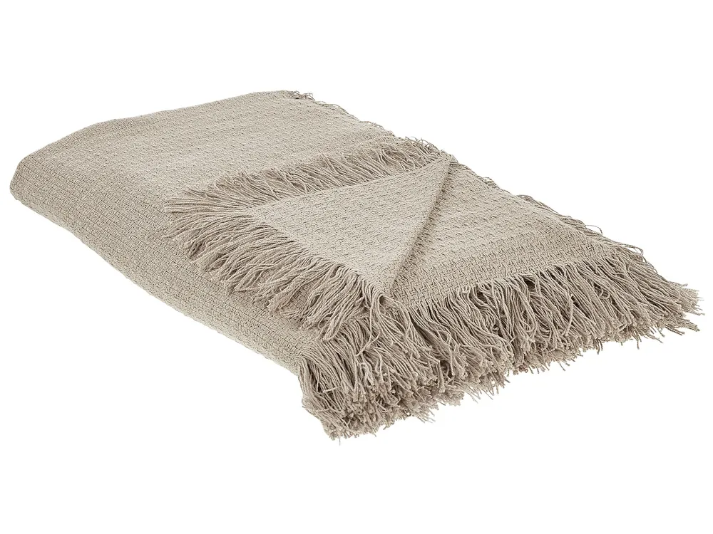 Cobertor Térmico Colcha YERBENT Algodão 200 x 220 cm Taupe