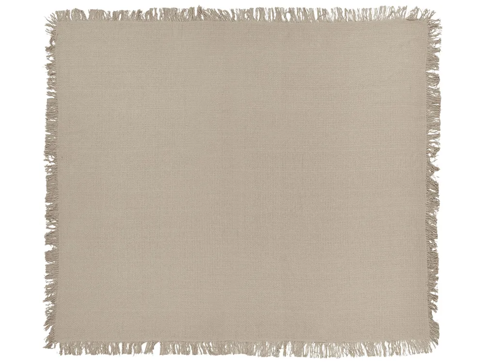 Cobertor Térmico Colcha YERBENT Algodão 200 x 220 cm Taupe
