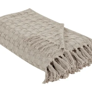 Colcha BERE Algodão 220 x 240 cm Taupe com Certificação Oeko-Tex