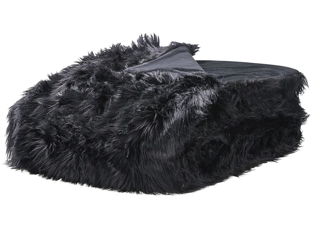 Colcha DELICE Tecido 200 x 220 cm Preto com 2 Almofadas Combinadas