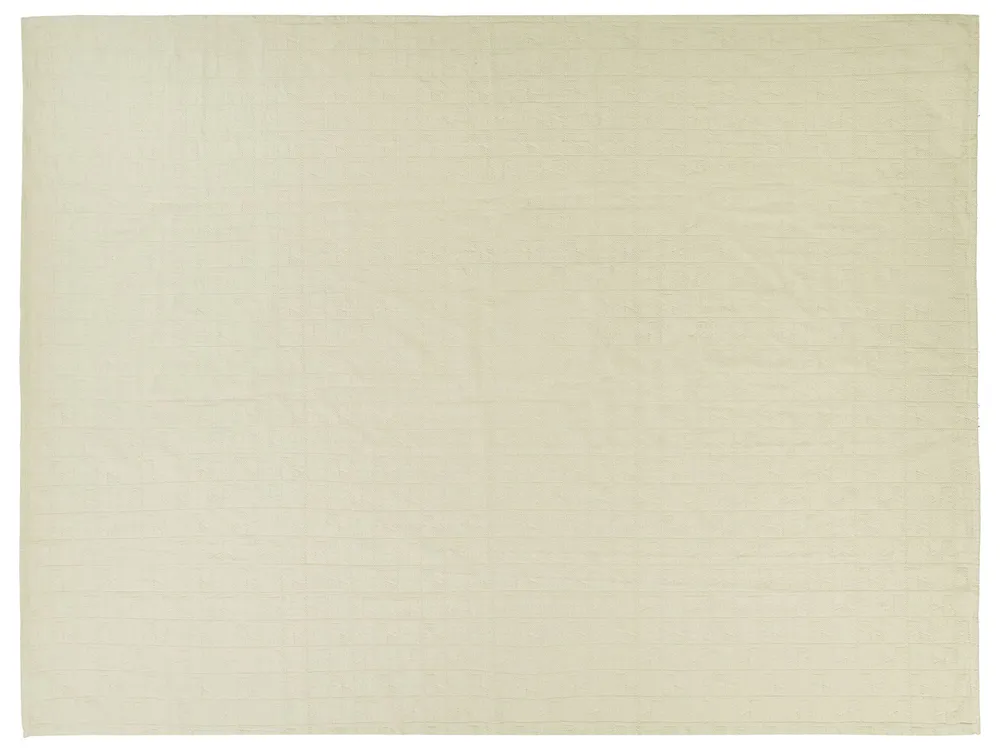 Colcha MARAKA Algodão 150 x 200 cm Creme evidente para Aquecimento Rápido