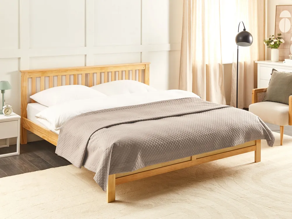 Colcha NAPE 200 x 220 cm Taupe para Sala de Estar