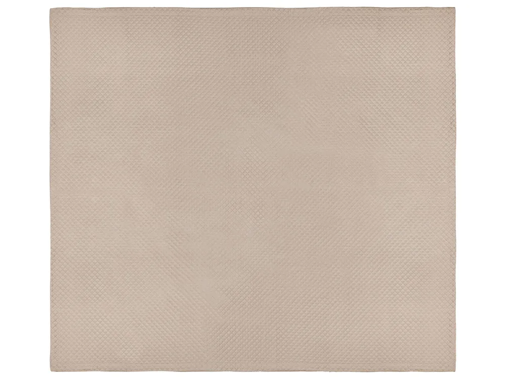 Colcha NAPE 200 x 220 cm Taupe para Sala de Estar