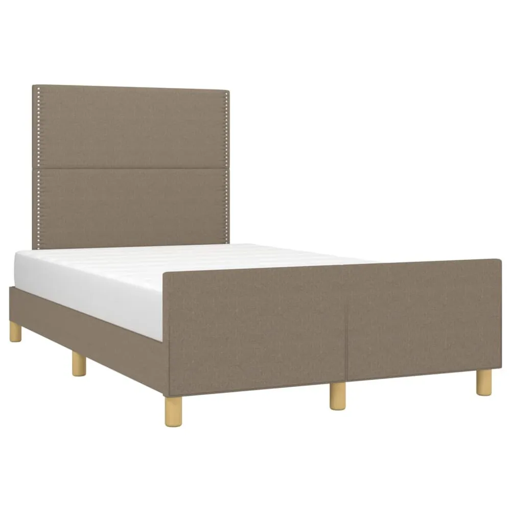 Jogo Completo Estrutura de cama sem colchão 120x190cm tecido cinzento