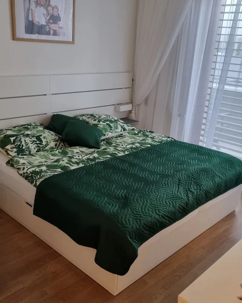 Térmico Regulador Colcha com almofadas BABAK 140 x 210 cm Verde