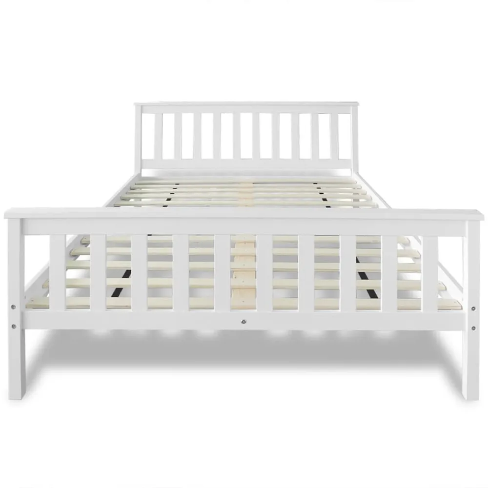 Cama com colchão 140x200 cm madeira de pinho maciç | Inflação Rápida |