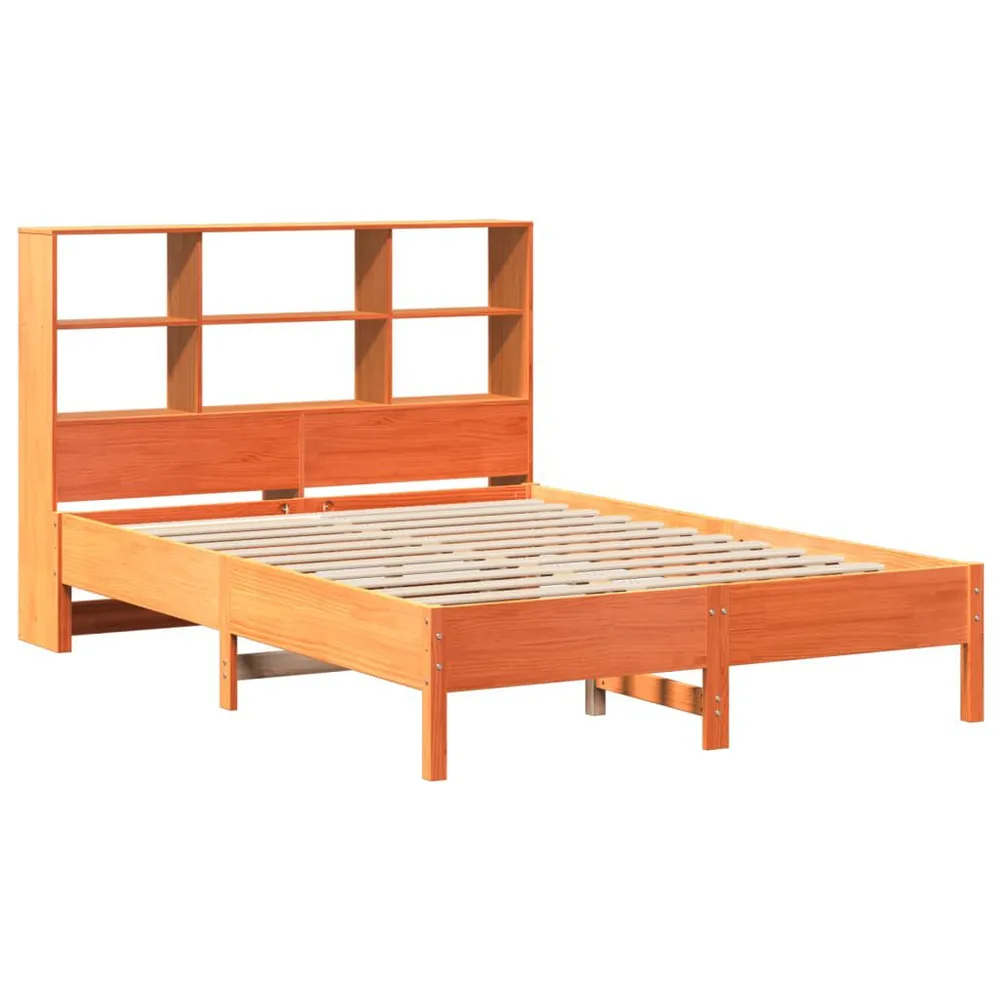Cama com estante sem colchão 135x190 cm pinho maciço com Bomba Elétrica Inclusa