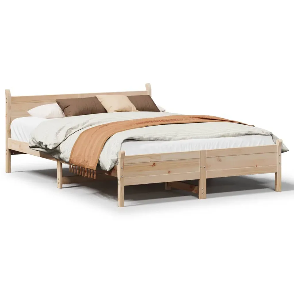 Cama sem colchão 135x190 cm madeira de pinho maciç para Festas do Pijama