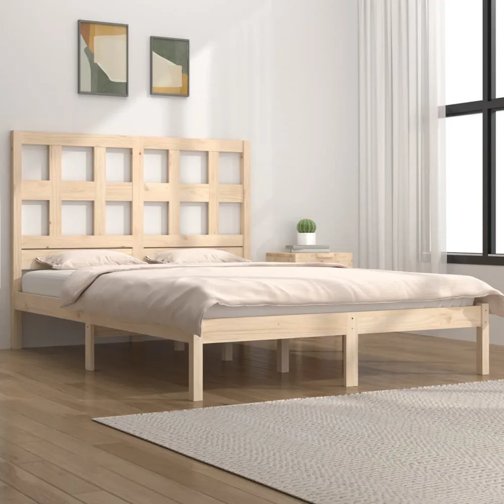 Cama sem colchão 135x190 cm madeira de pinho maciç Altura 20 cm