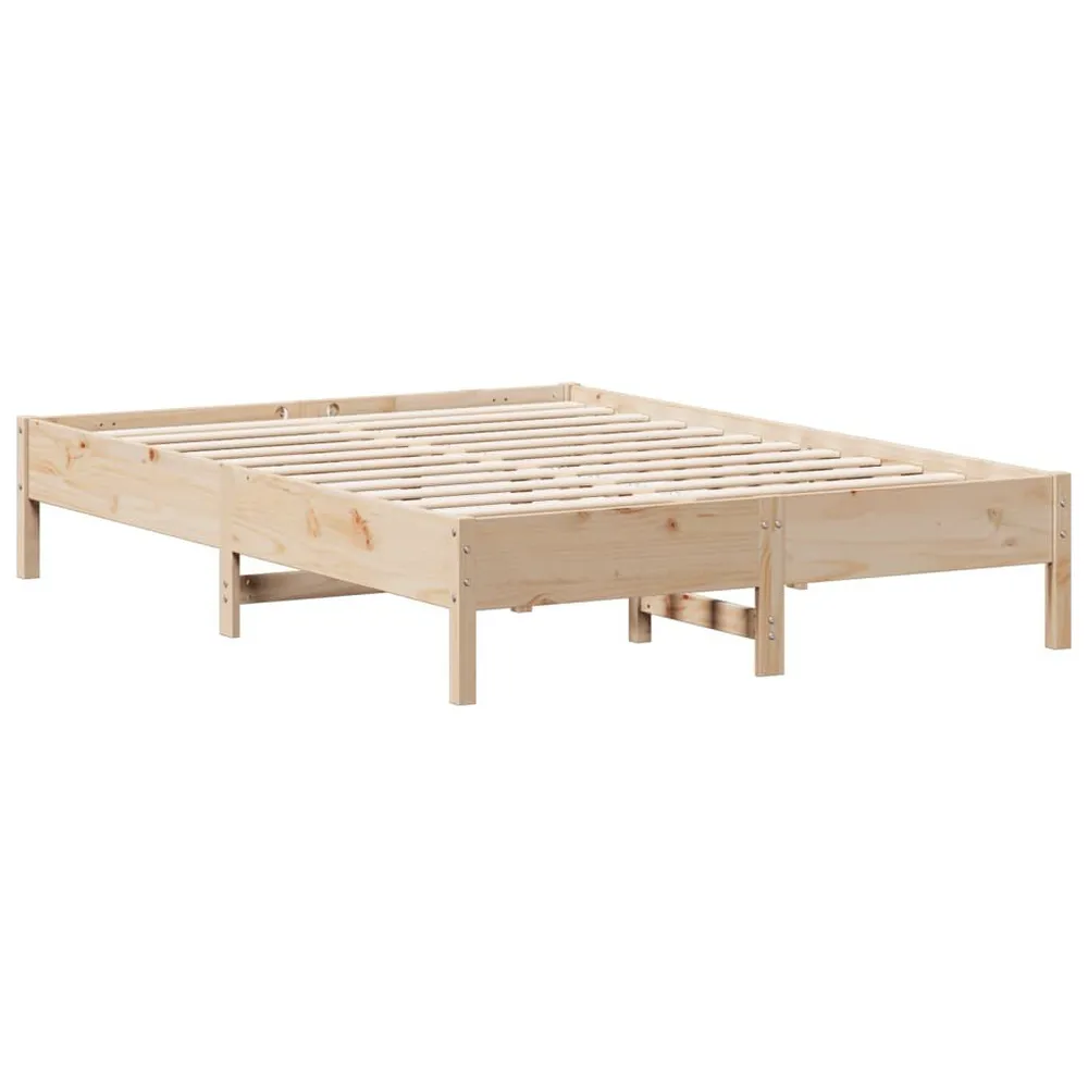 Cama sem colchão 160x200 cm madeira de pinho maciç para Adultos até 120kg