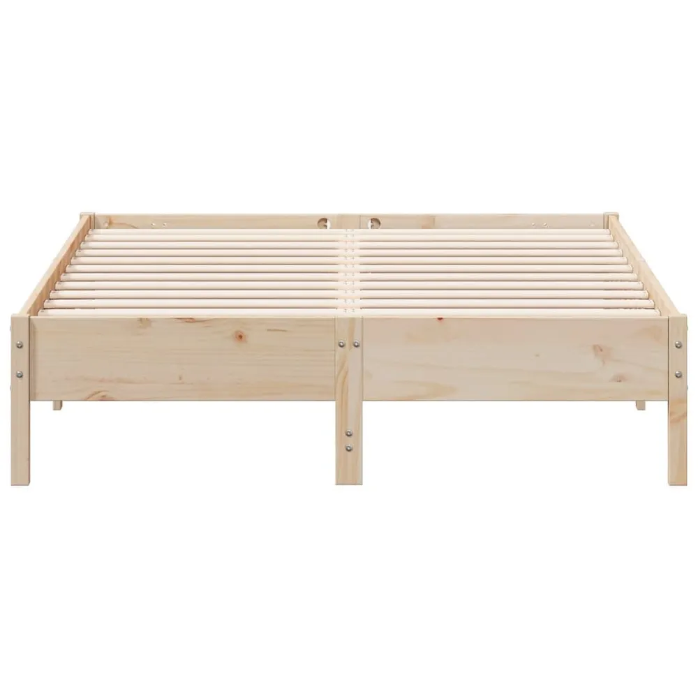 Cama sem colchão 160x200 cm madeira de pinho maciç para Adultos até 120kg