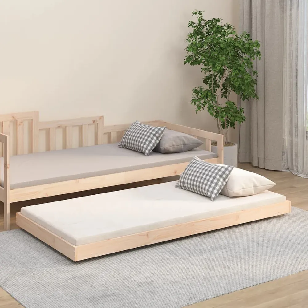 Cama sem colchão 75x190 cm madeira de pinho maciç para Visitas Inesperadas