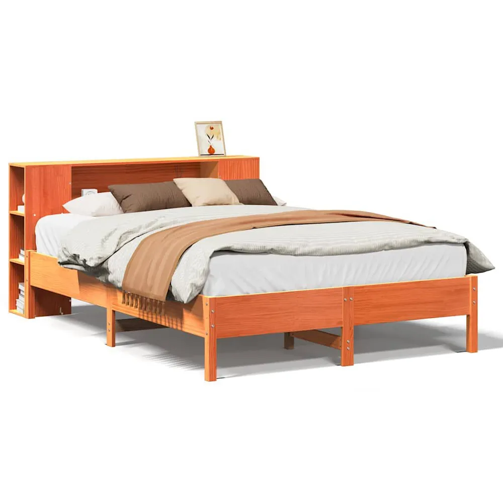 Certificado Anti-Alérgico Cama com estante sem colchão 135x190 cm pinho maciço